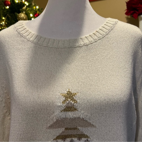 Christopher & Banks Christmas tree sweater size XL - Picture 6 of 10